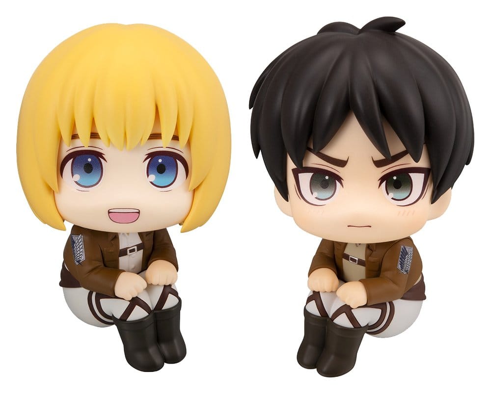 Megahouse Attack on Titan Lookup PVC Figurky 2-Pack Armin Arlert & Eren Yeager Grumpy Ver. 11 cm (with gift)