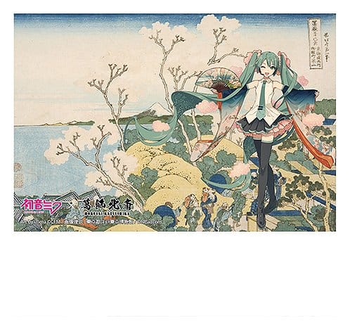 Presence CO., LTD. Hatsune Miku x Katsushika Hokusai iXima Pohlednice Shinagawa Gotenyama on the Tokaido (10)