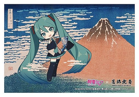 Presence CO., LTD. Hatsune Miku x Katsushika Hokusai iXima Pohlednice Fine Wind, Clear Morning (Chibi Character) (10)