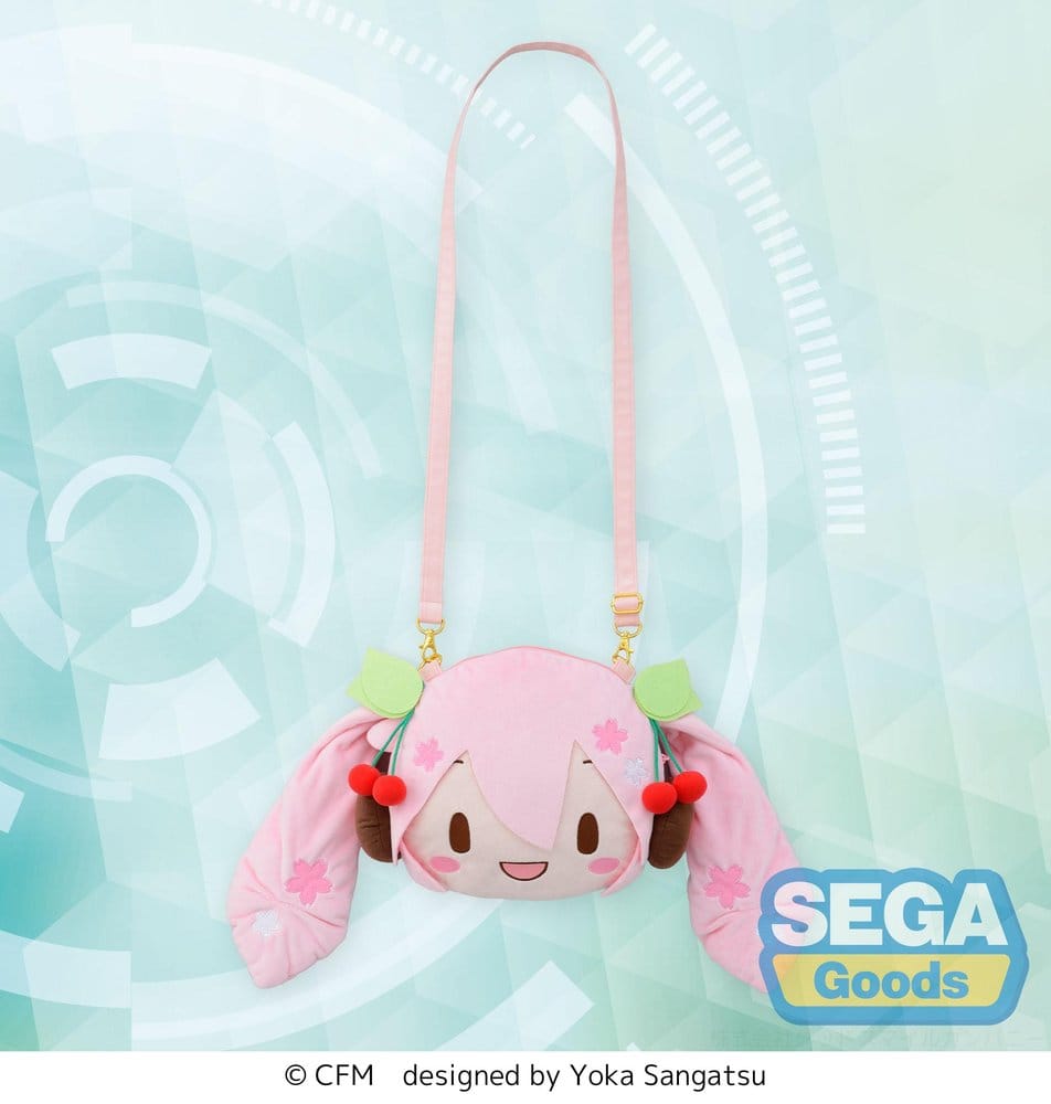 Sega Character Vocal Series 01: Hatsune Miku fuwa petit Taška Sakura Miku Face (M)