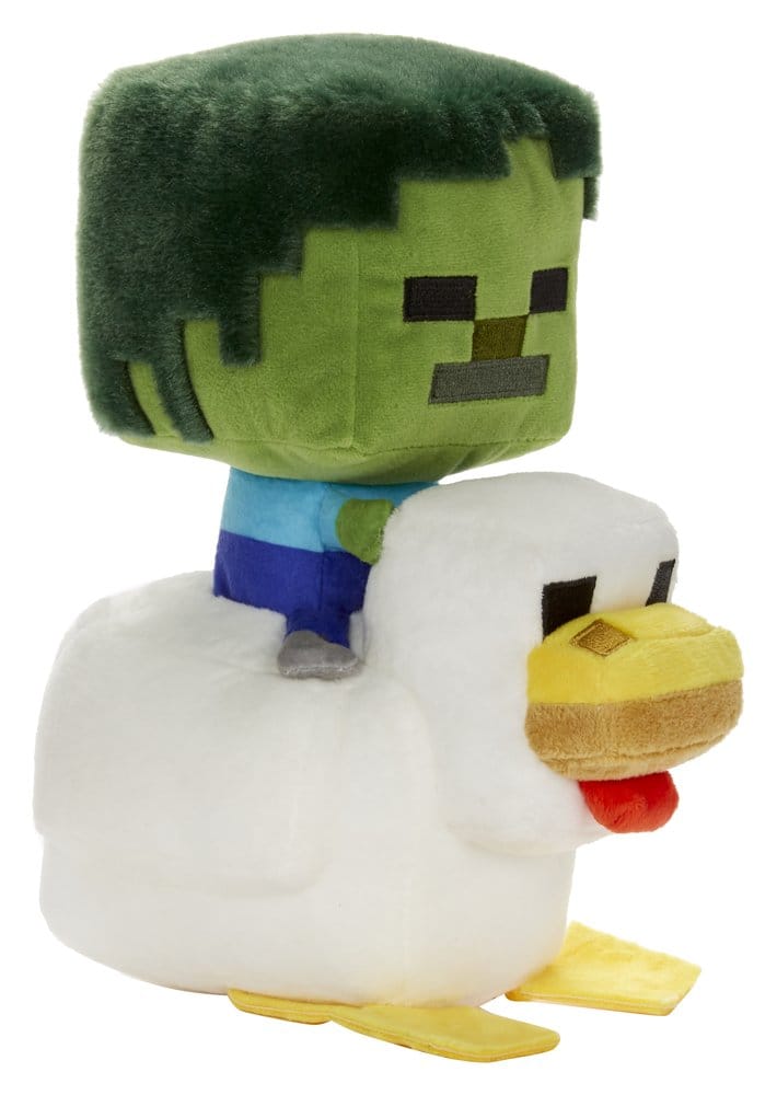 Mattel Minecraft Deluxe Plyšák Chicken Jockey 20 cm