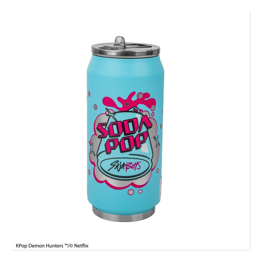 Cinereplicas KPop Demon Hunters Thermal Straw Hrnek Soda Pop Can