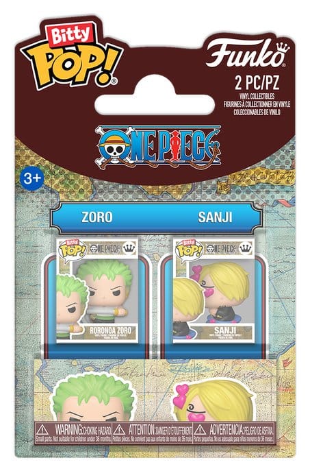 Funko One Piece Bitty POP! Vinyl Figurky 2-Pack Zoro & Sanji 2 cm