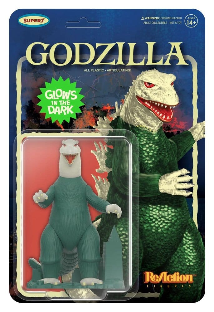 Super7 Godzilla Toho ReAction Akční Figurka Godzilla Model Kit (Glow) 10 cm