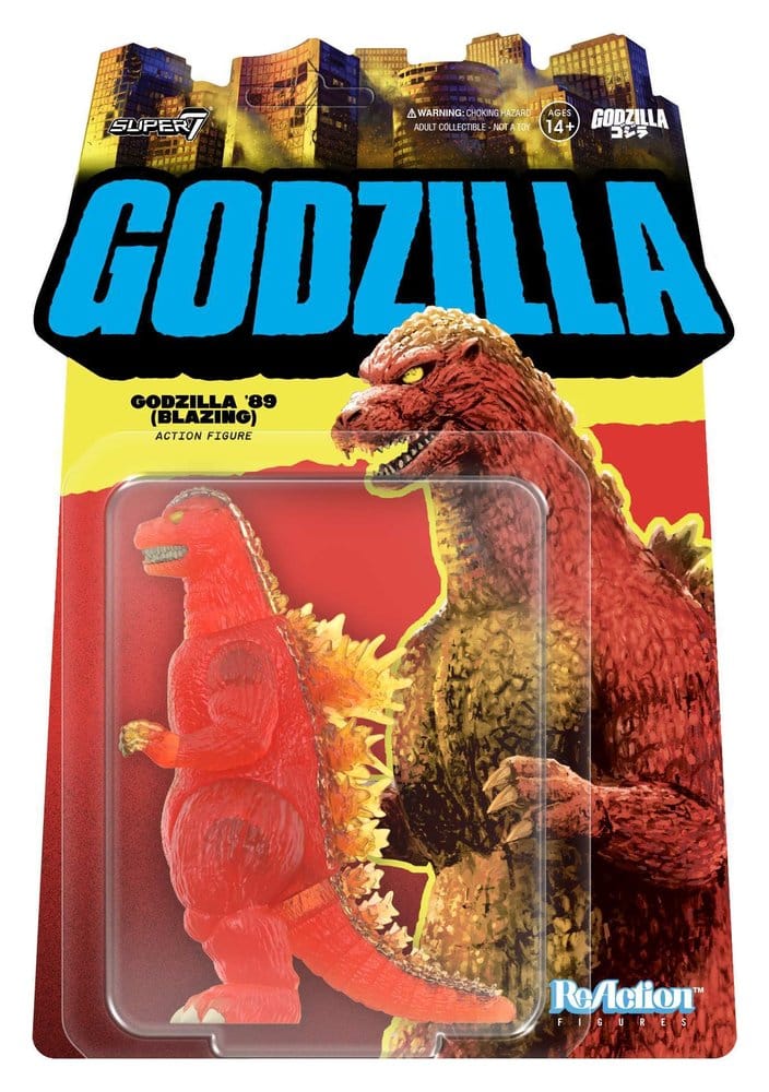 Super7 Godzilla Toho ReAction Akční Figurka Godzilla - 1989 (Blazing) 10 cm