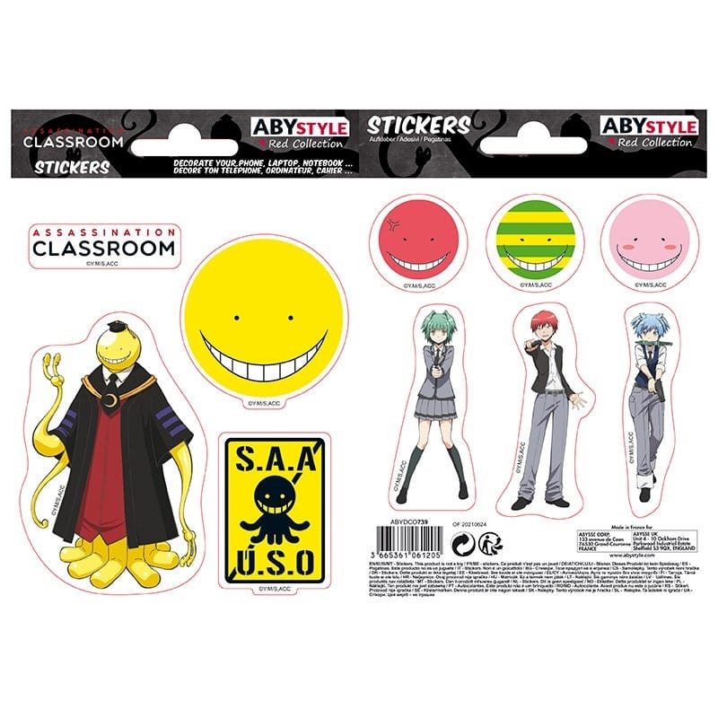 ABYstyle Sada samolepek Assassination Classroom - Koro
