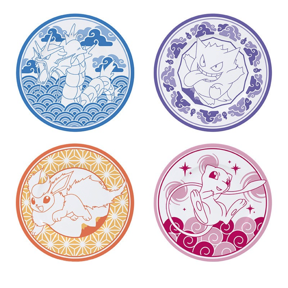 ABYstyle Sada talířů Pokémon - Japanese Style, 4 ks