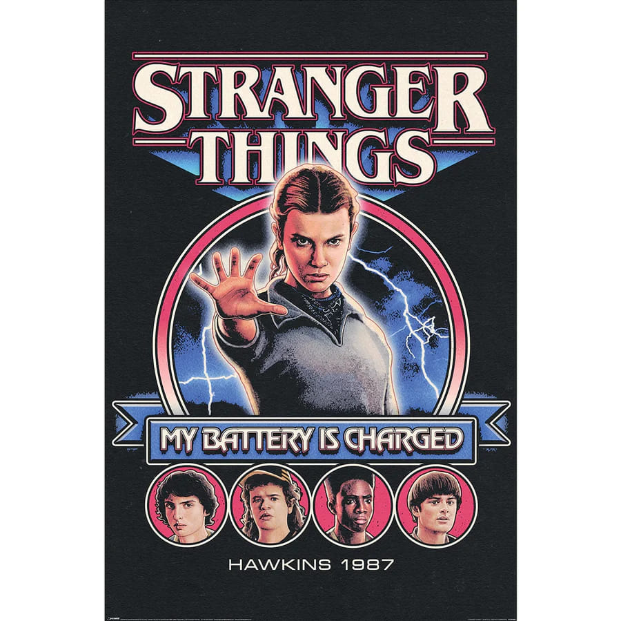 Pyramid International Plakát Stranger Things - My Battery Is Charged
