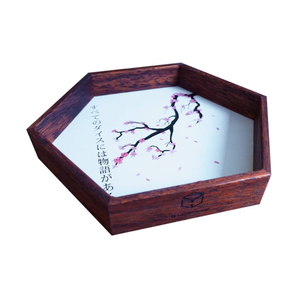 Q-workshop Dřevěný Dice Tray - Sakura