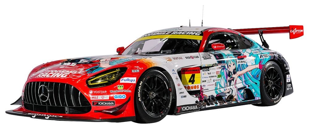 Good Smile Racing Hatsune Miku Good Smile Vehicle 1/64 AMG 2026 Presentation Ver. 2 cm