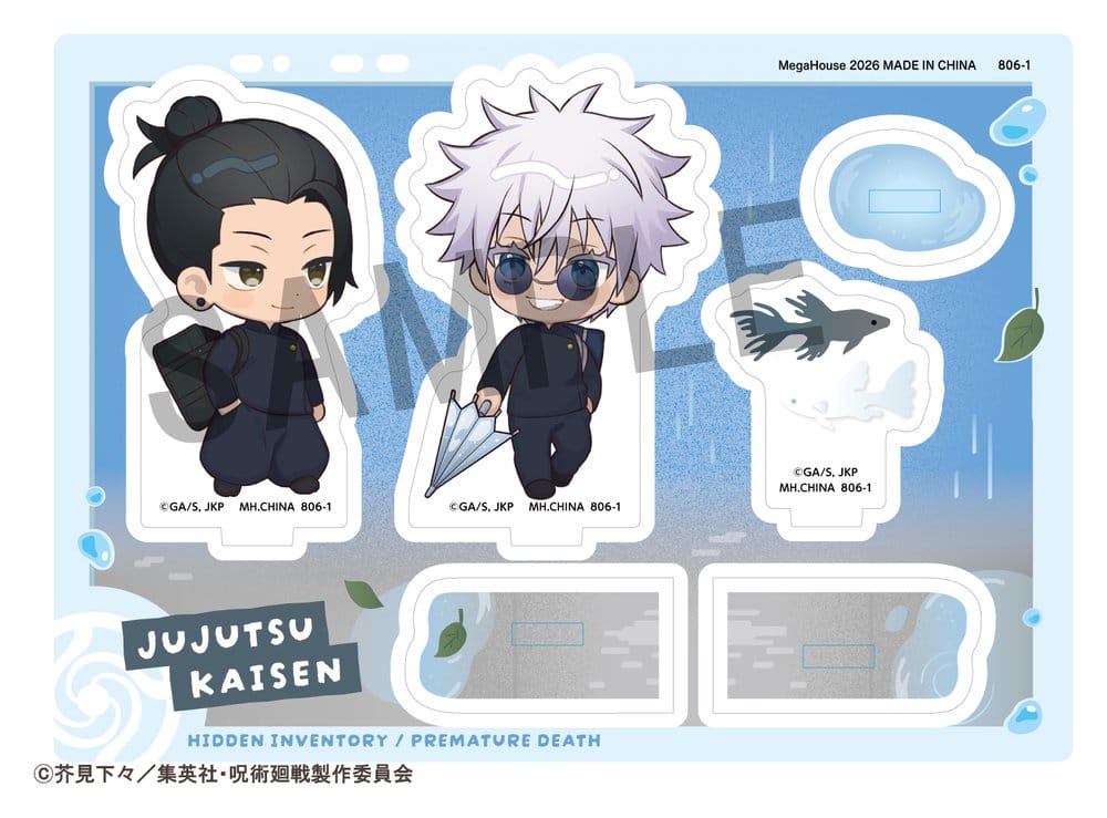 Megahouse Jujutsu Kaisen Buddycolle Akrylový stojan 5th Anniversary A Suguru Geto & Satoru Gojo (Hidden Inventory/Premature Death Ver.) 10 cm