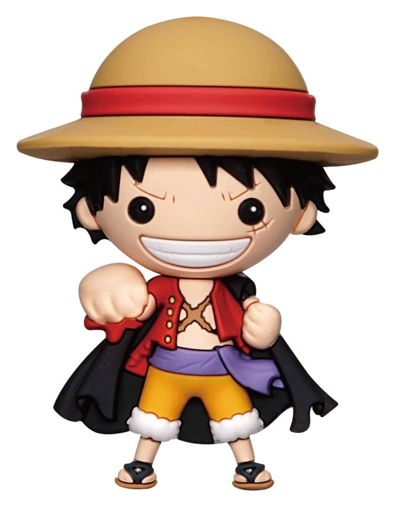 Monogram Int. One Piece 3D Foam Magnet Luffy with Cape