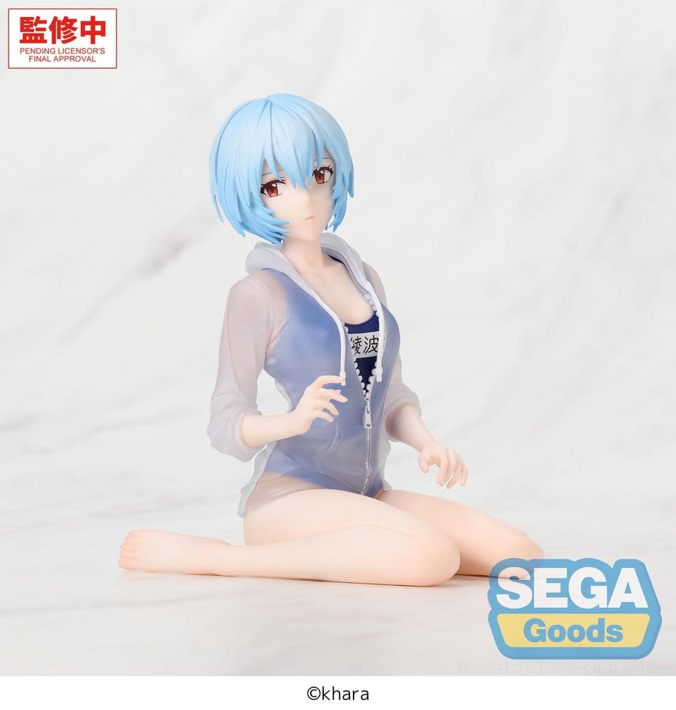 Sega Rebuild of Evangelion Yumemirize PVC Figurka Rei Ayanami School Swimsuit Ver. 13 cm