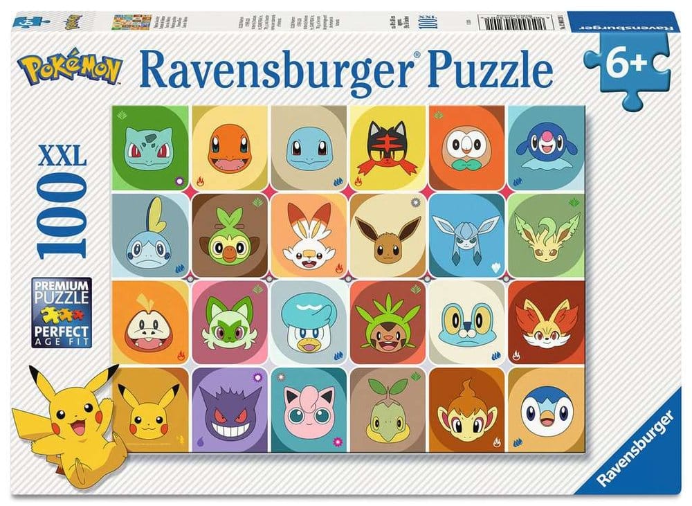 Ravensburger Pokémon Children's Jigsaw Puzzle Pokémon Faces (100 Pieces XXL)