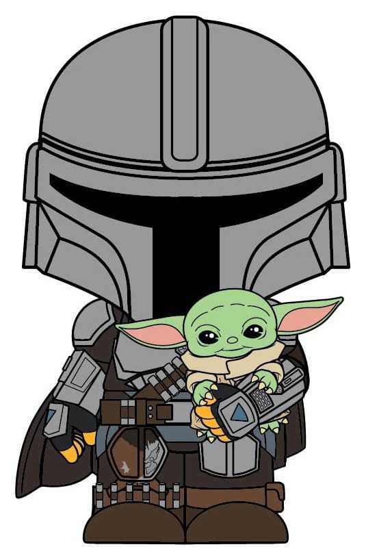 Monogram Int. The Mandalorian 3D Foam Magnet The Mandalorian and Grogu