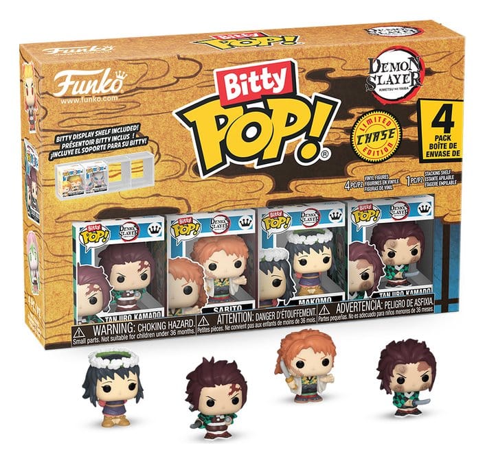 Funko Demon Slayer: Kimetsu no Yaiba Bitty POP! Vinyl Figurka 4-Pack Tanjiro 2,5 cm