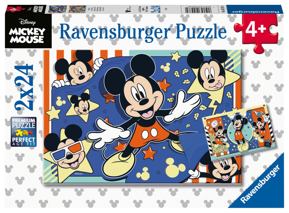 Ravensburger Disney - puzzle - Mickey Mouse - 2 x 24 dílků