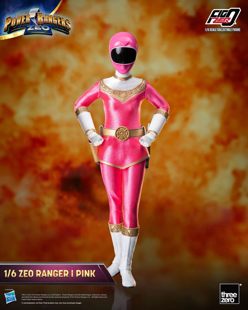 ThreeZero Power Rangers Zeo FigZero Action Figure 1/6 Ranger I Pink 30 cm