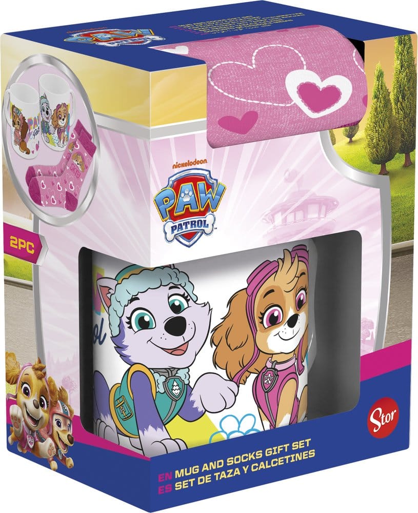 Stor Paw Patrol Hrnek & Ponožky Set Girl Go Skye