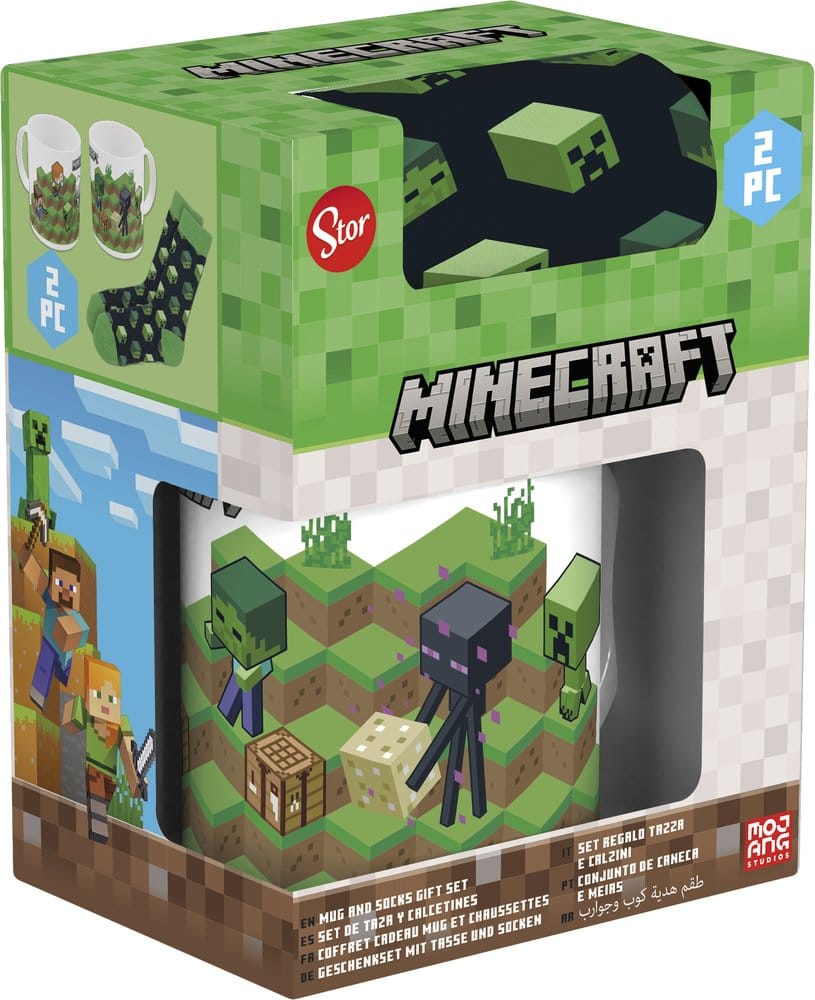 Stor Minecraft Hrnek & Ponožky Set
