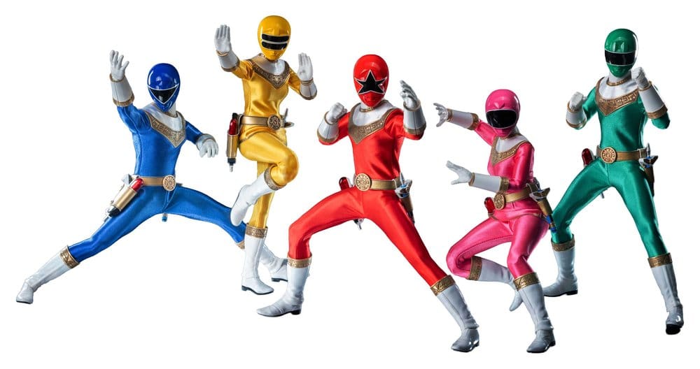 ThreeZero Power Rangers Zeo FigZero Akční Figurka 1/6 5-Pack Zeo Rangers 30 cm