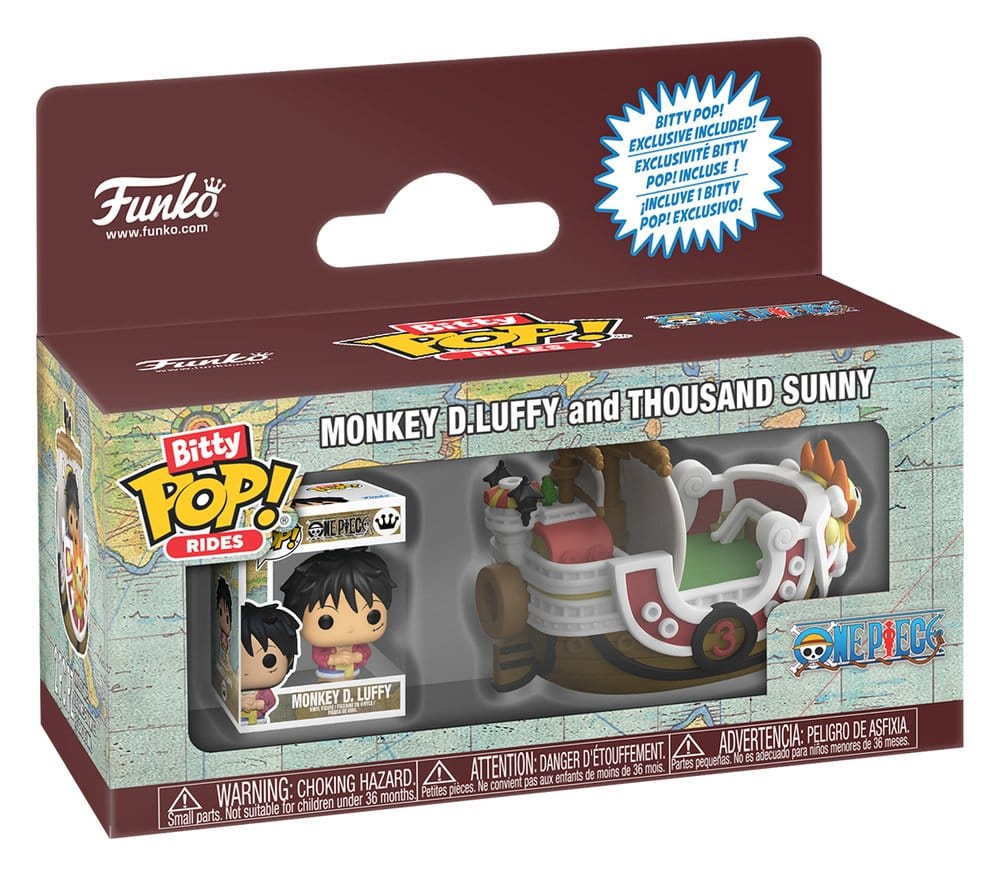 Funko One Piece Bitty POP! Ride Vinyl Figurka Thousand Sunny w/Luffy 2,5 cm