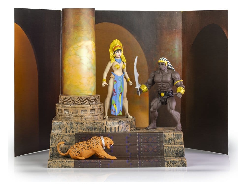 Formo Toys The Savage World of Frazetta Akční Figurka Set Egyptian Queen & The Guard (Museum Edition) 14 cm