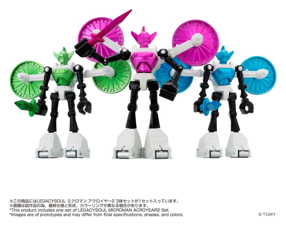 Takara Tomy Microman Legacysoul Akční Figurka 3-Pack Acroyear 2