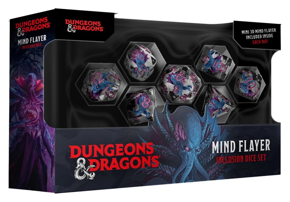 FanRoll Dungeons & Dragons Monsters Resin Inclusion Set Kostek Mind Flayer (7)