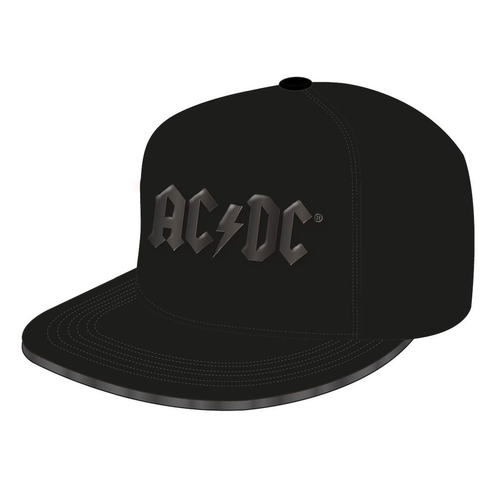Heroes Inc ACDC Snapback Čepice Shiny Black Logo