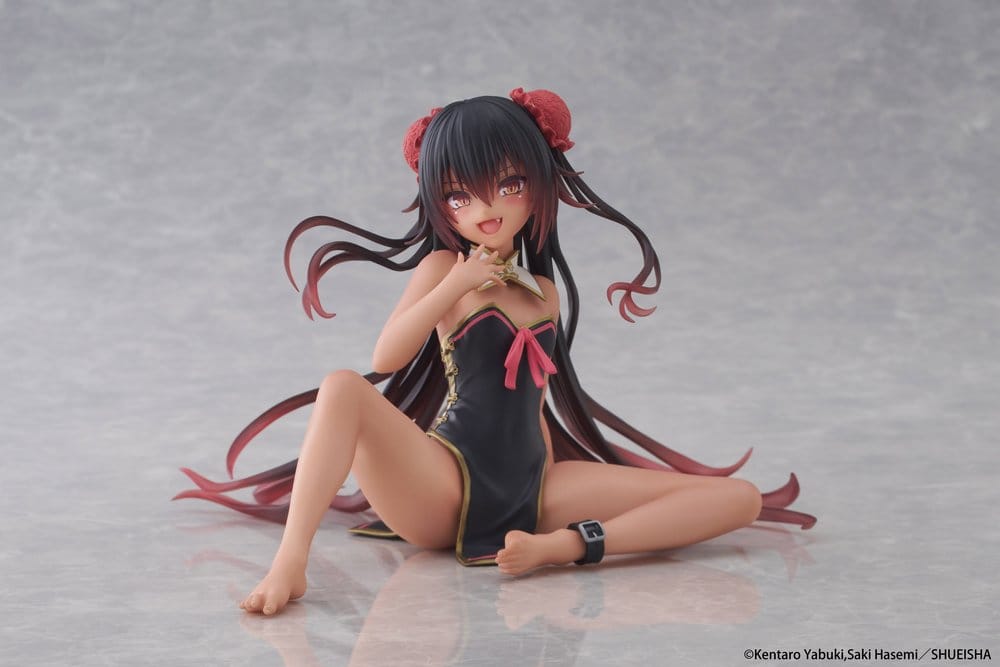 Taito Prize To Love-Ru Darkness Desktop Cute PVC Figurka Nemesis (Chinese Dress Ver.) 13 cm