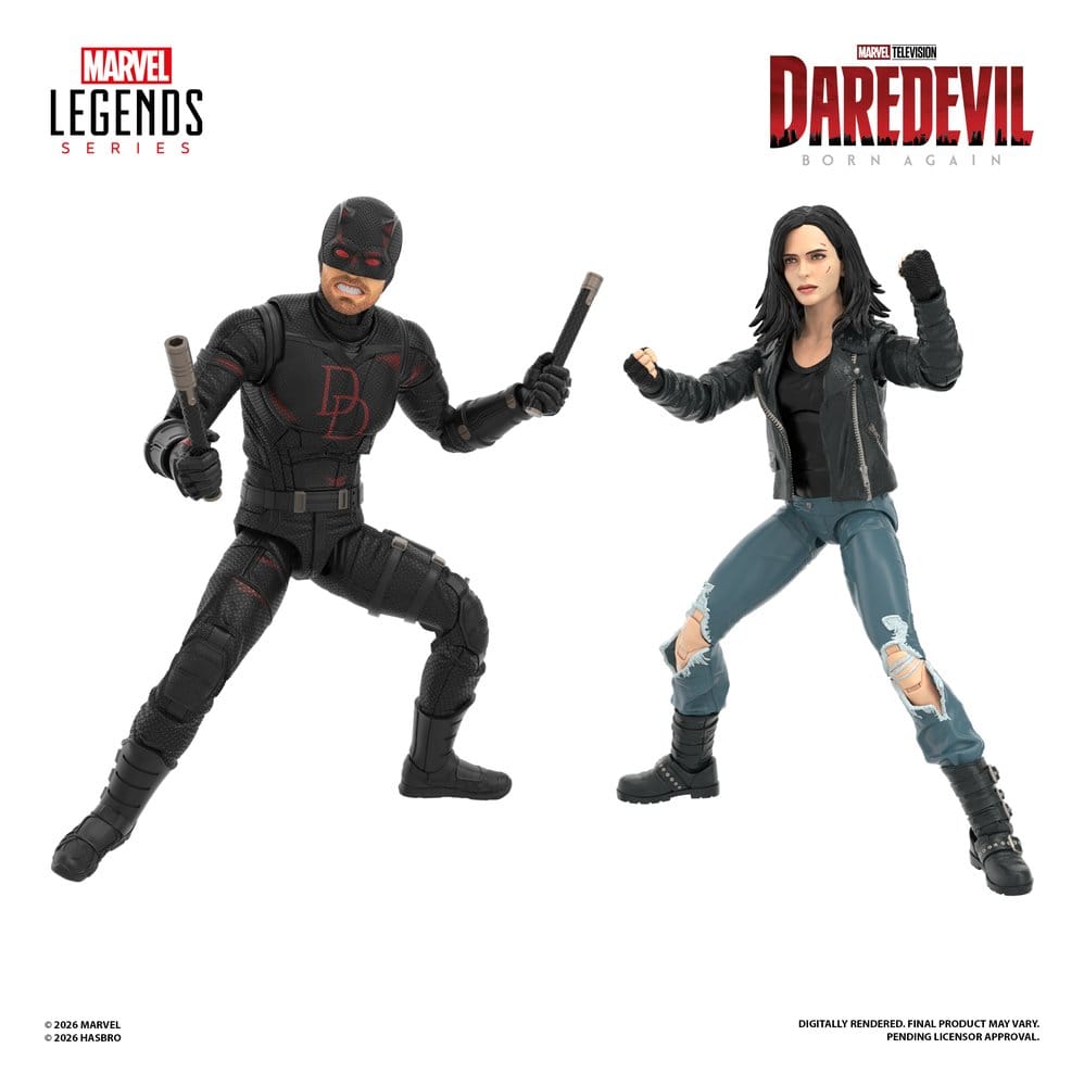Hasbro Daredevil: Born Again Marvel Legends Akční Figurka 2-Pack Daredevil & Jessica Jones 15 cm