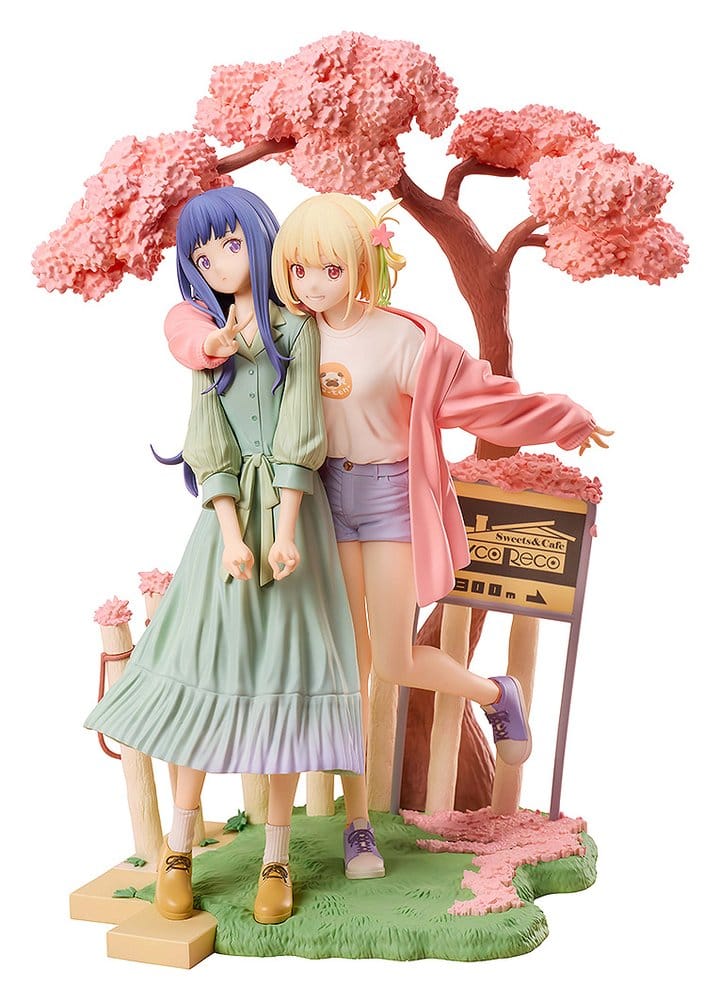 Aniplex Lycoris Recoil PVC Figurky 2-Pack Chisato Nishikigi & Takina Inoue Spring Ver. 25 cm