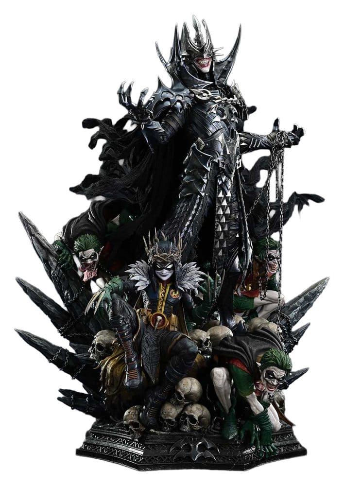 Prime 1 Studio DC Comics Museum Masterline Soška 1/3 Dark Nights: Death Metal The Batman Who Laughs & Robin King Deluxe Version 85 cm