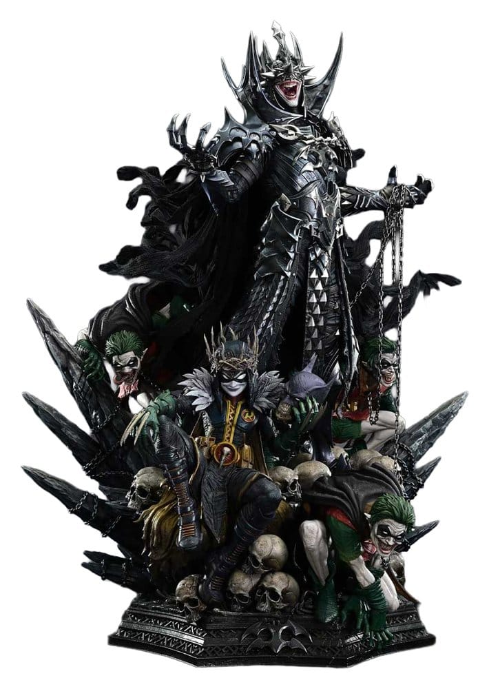 Prime 1 Studio DC Comics Museum Masterline Soška 1/3 Dark Nights: Death Metal The Batman Who Laughs & Robin King DX Bonus 85 cm