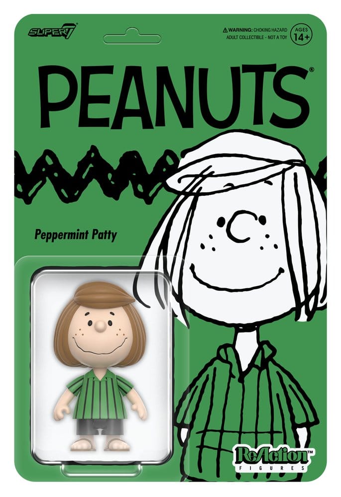 Super7 Peanuts ReAction Akční Figurka Wave 09 Peppermint Patty