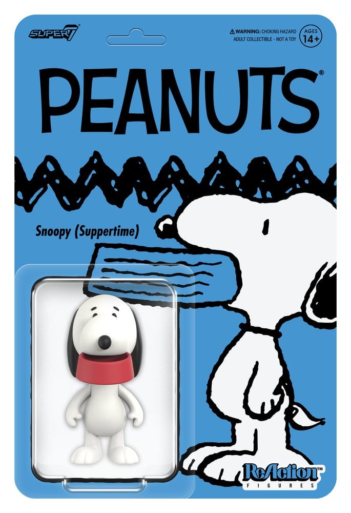 Super7 Peanuts ReAction Akční Figurka Wave 09 Snoopy (Suppertime)