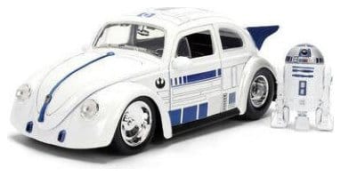 Jada Toys Star Wars Diecast Model 1:24 R2-D2 1959 VW Drag Beetle