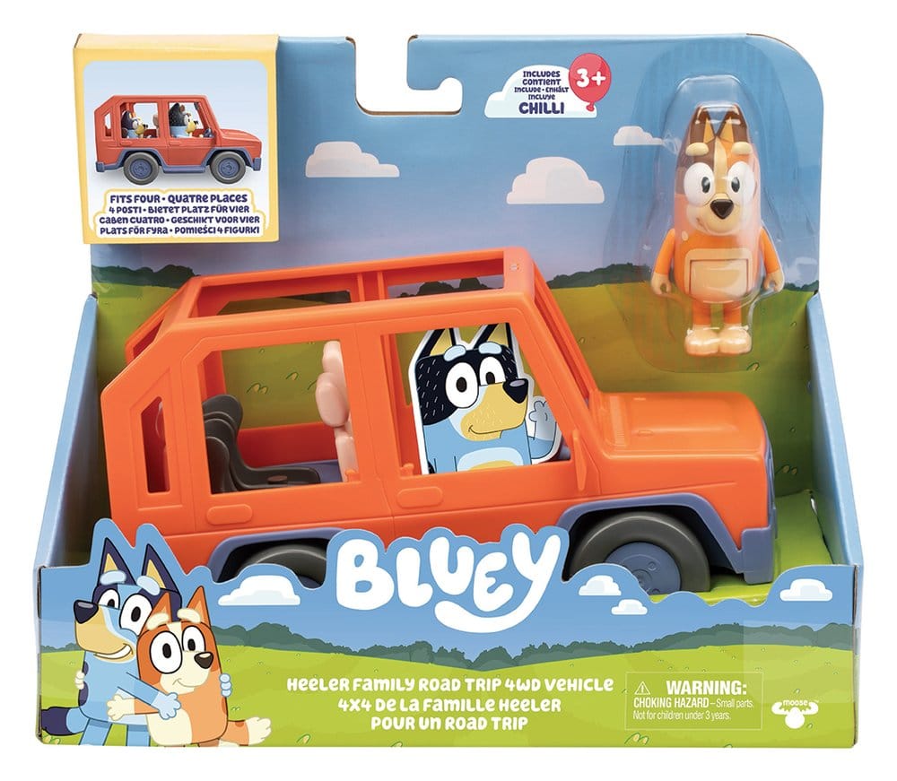 Moose Toys Bluey Sada figurek Heeler Family Road Trip