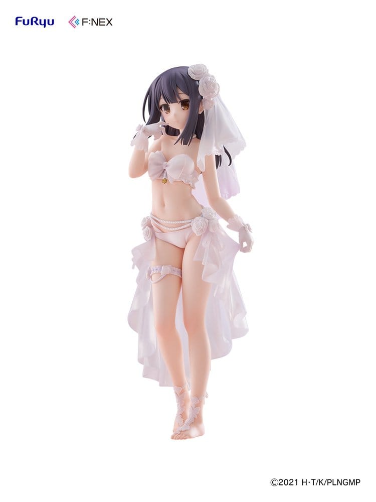Furyu Fate/kaleid liner Prisma Illya: Licht - The Nameless Girl F:NEX PVC Figurka 1/7 Miyu Edelfelt Wedding Swimsuit Ver. 21 cm