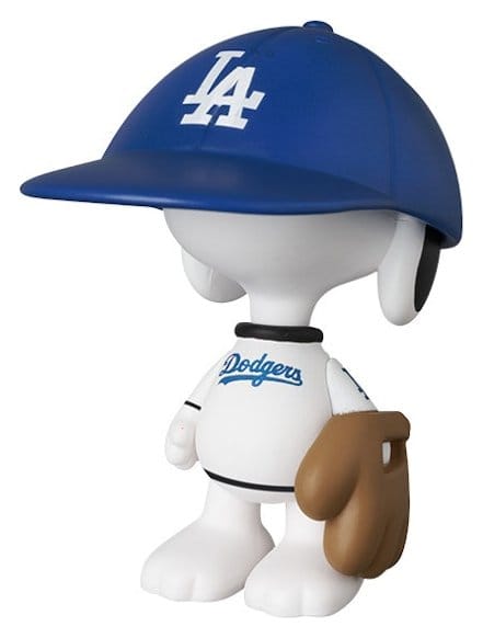 Medicom MLB × Peanuts UDF PVC Figurka Los Angeles Dodgers Snoopy 7 cm