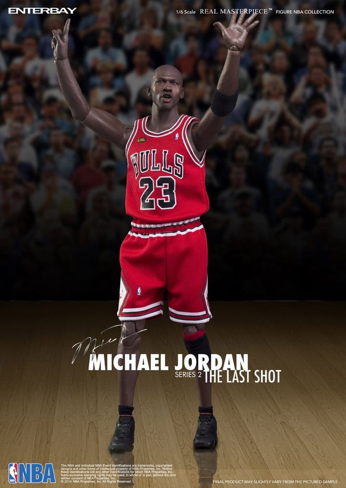 Enterbay NBA Collection Real Masterpiece Akční Figurka 1/6 Michael Jordan Series 2 (Road Jersey Edition) 33 cm