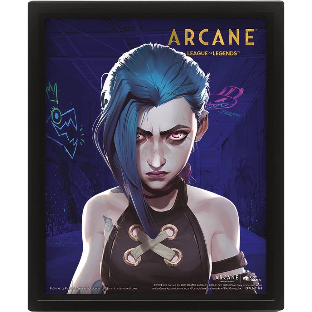 Pyramid International League of Legends Arcane 3D Lentikulární plakát Jinx-VI