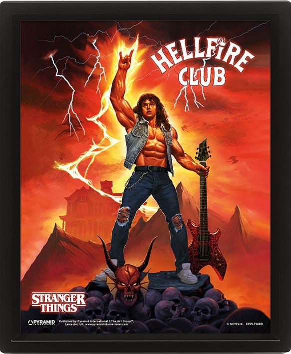 Pyramid International Stranger Things 4 3D Lentikulární plakát Hellfire Tribute