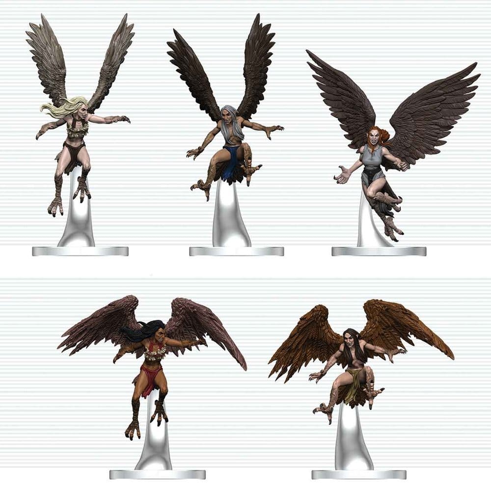 WizKids D&D Icons of the Realms Mini Figurky Harpy Flock 20 cm