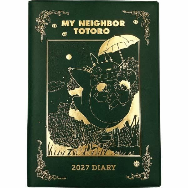 Ensky My Neighbor Totoro Diář Totoro spinning top green gold foil