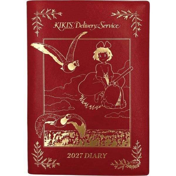 Ensky Kiki's Delivery Service Diář Kiki on her broom red gold foil