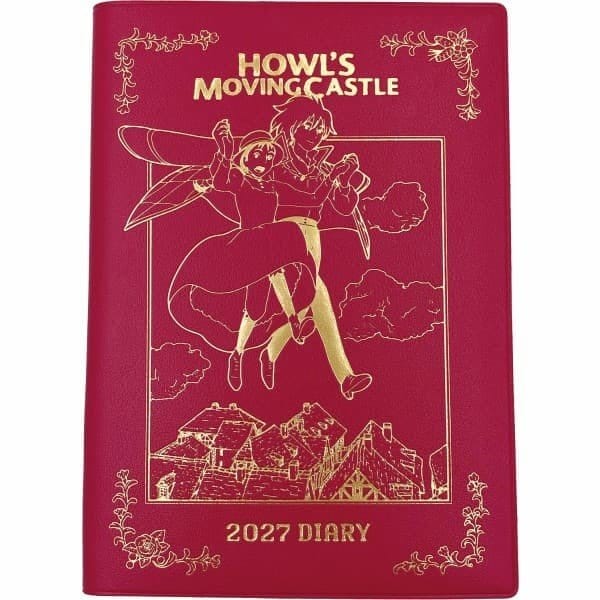 Ensky Howl's Moving Castle Diář Hauru & Sophie red gold foil
