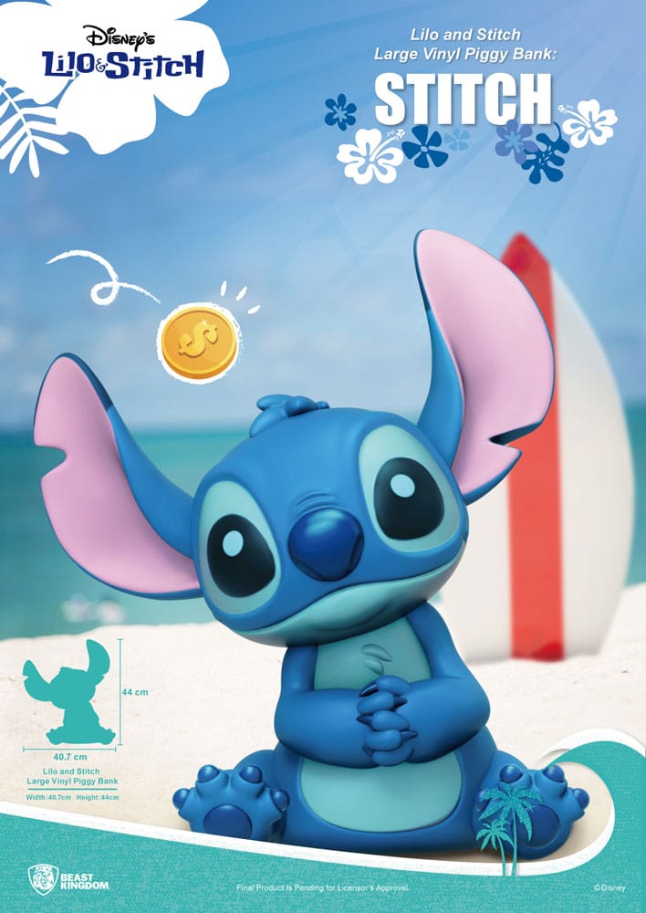 Beast Kingdom Toys Lilo & Stitch Piggy Vinyl Bank Stitch 44 cm