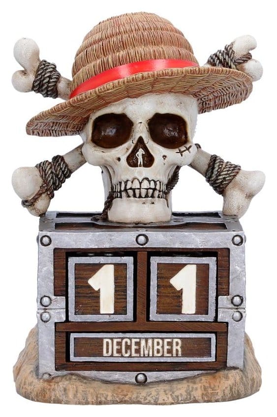 Nemesis Now One Piece Perpetuální kalendář Luffy Jolly Roger 16 cm
